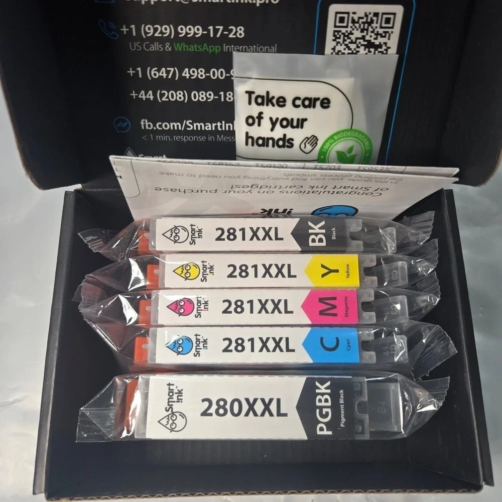 Smart Ink 280XXL 281XXL Compatible Ink Cartridges 5 Pack Combo PGBK C M Y BK